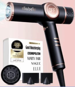Ellabella blow dryer featuring on Vanity Fair, Vogue, and more.